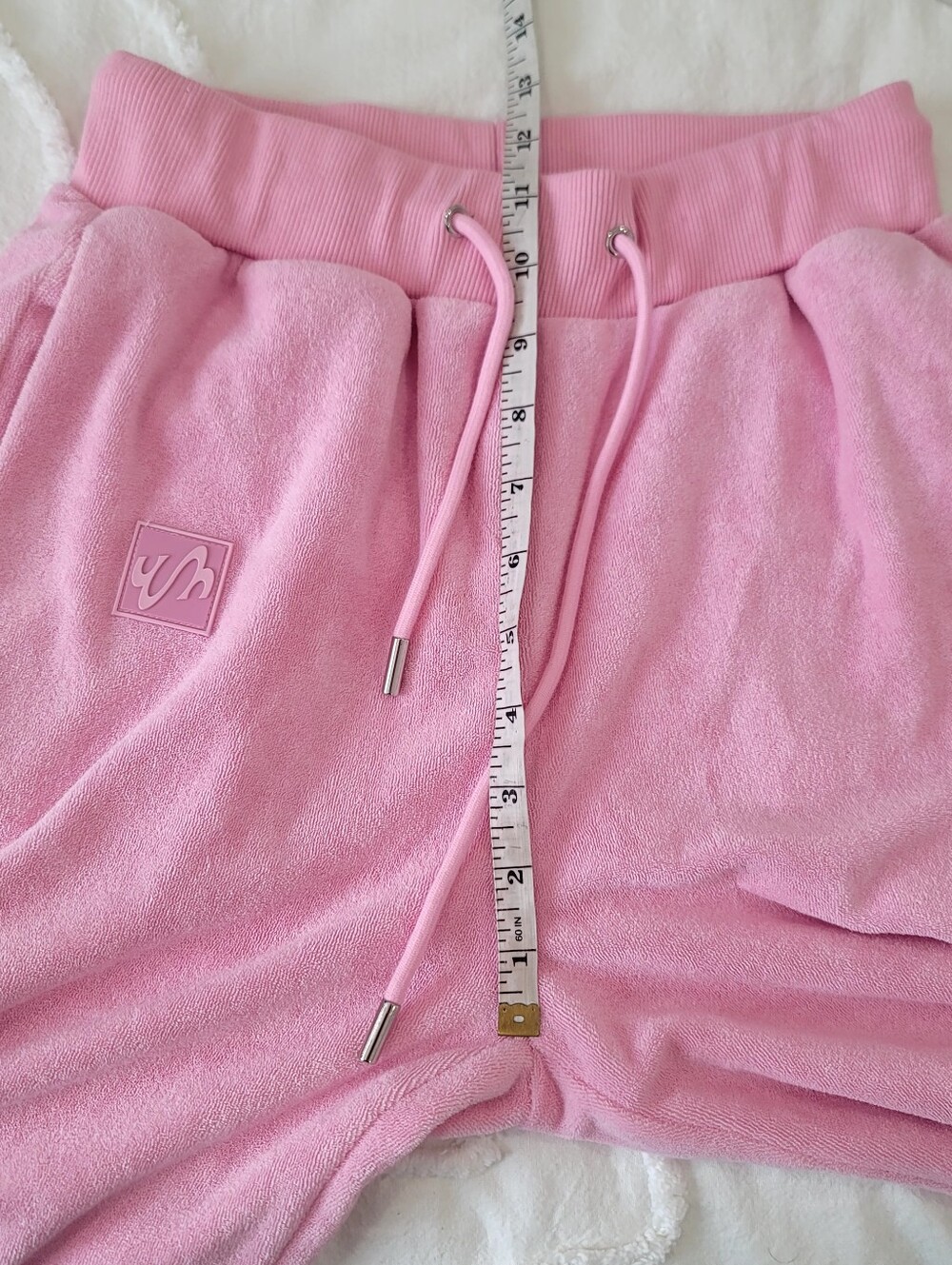 Waydamin Terry Cloth Matching Set NWT Crop Top Pants Jayda Cheaves XS S - Picture 16 of 17